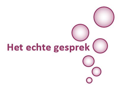 Logo Het echte gesprek met bolletjes